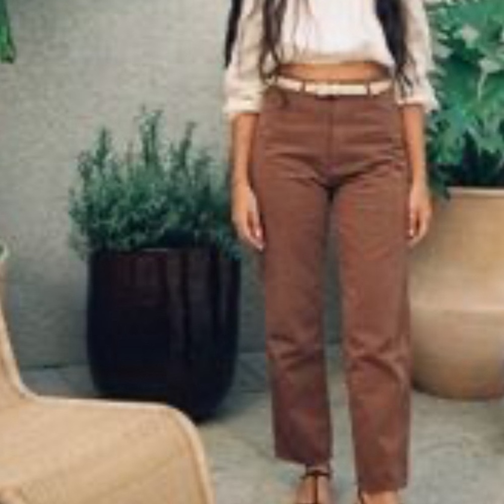 Ozma of California Cara Straight Jean, Deadstock Twill, Clay
30 /